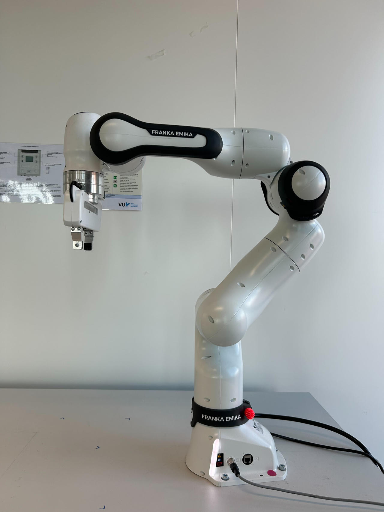 Starting position of the franka robot arm